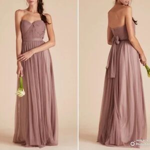 Birdy Grey Christina Convertible Tulle Bridesmaid Dress Purple Sandy Mauve Small